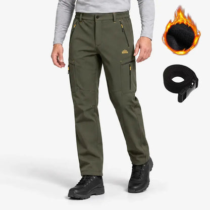 【M-6XL】Moške softshell hlače za na prostem - izolirane, hitro sušeče, elastične, odporne na veter in vodo, zračne