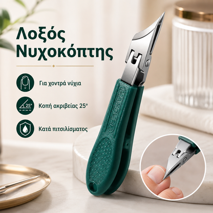🔥【Σετ 3 τεμαχίων】✂️💅Νέα εξαιρετικά λεπτή ψαλίδα νυχιών με γωνία για μανικιούρ στο σπίτι