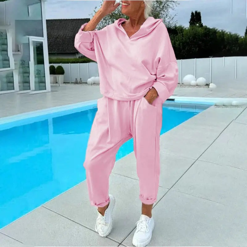 😍💕【S-3XL】Dámská souprava: mikina a kalhoty pro volný čas