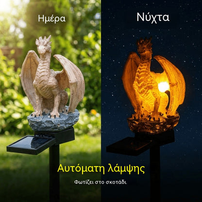 🔥Ηλιακό Φωτιστικό Κήπου — Έκδοση Golden Ember