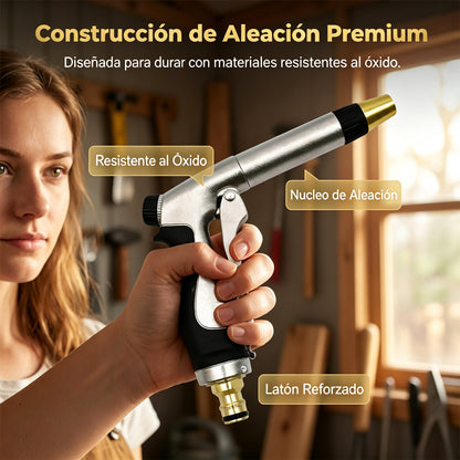 🥳 ¡50% DE DESCUENTO! 🏠💦 Pistola de agua a alta presión – ideal para lavar el coche, regar el jardín, limpiar fachadas y muebles de exterior 🌿🚘