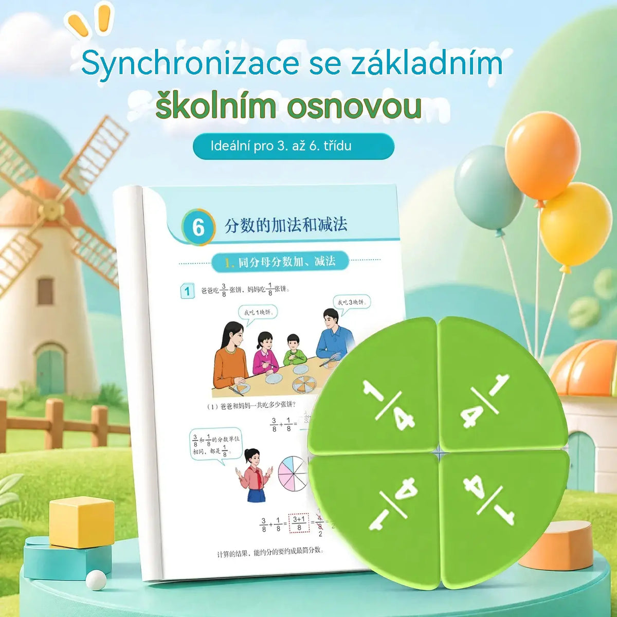 🧮 Ušetřete 60 %! 🎯 Magnetická kniha zlomků – praktická, názorná a opakovaně použitelná matematická pomůcka ✨
