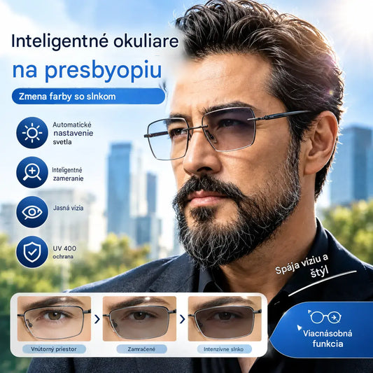 (🔥Kúpte jedny a druhé získate zadarmo🔥) Inteligentné fotochromatické okuliare na čítanie s technológiou Smart Zoom