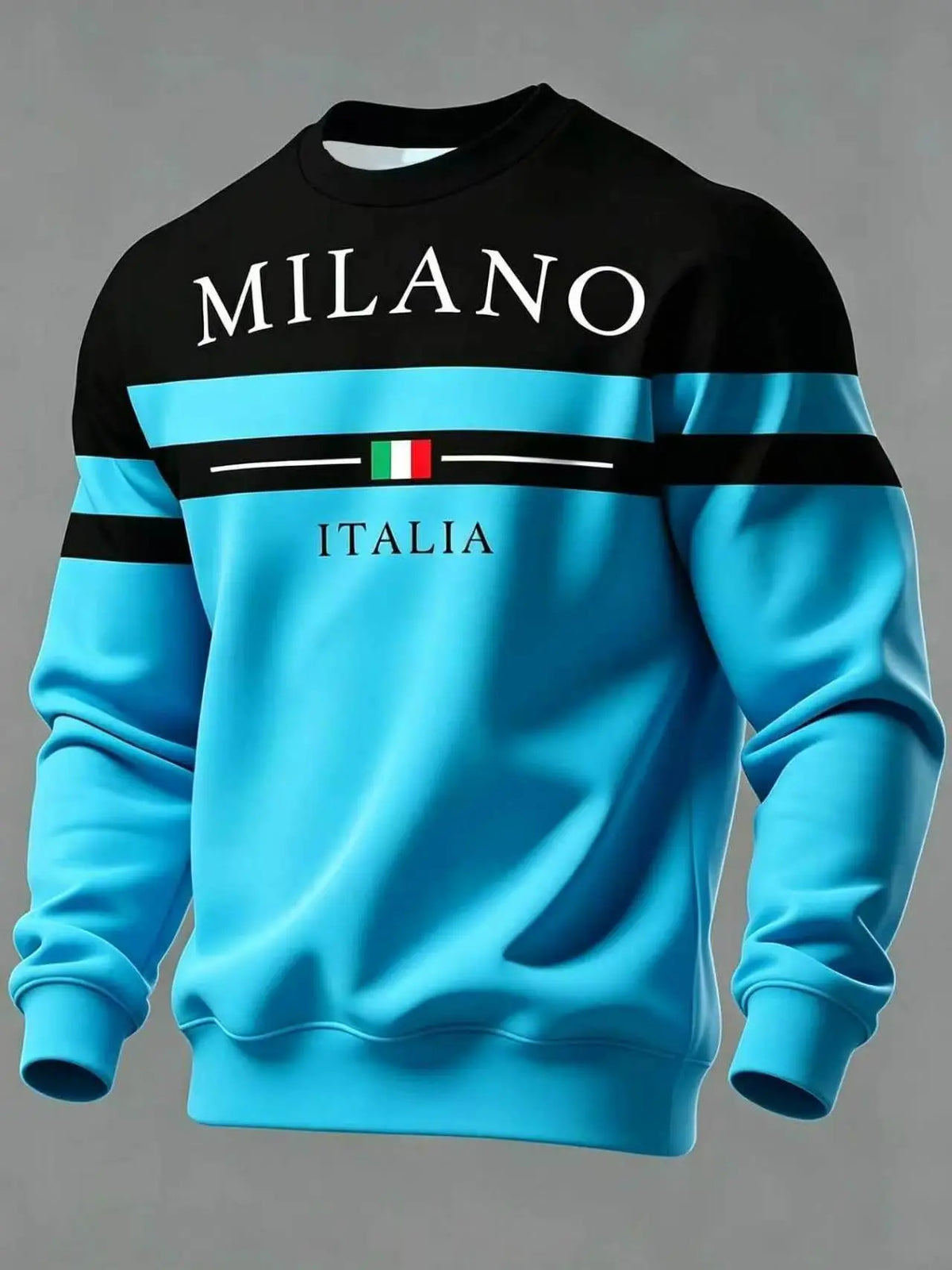 ✨🌟👕【S-6XL】Pánske mikiny s potlačou „Milano Italia“
