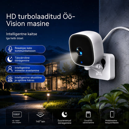 Kaugjuhtimisega WiFi nutika kodu jälgimine infrapuna öise nägemisega kahesuunaline intercom kõrglahutusega kaamera