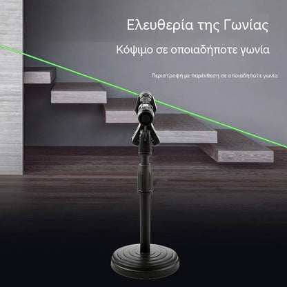Πράσινη ένδειξη λέιζερ μηχανικής για τοποθέτηση και σήμανση ορθής γωνίας, αλφάδι λέιζερ σταυρονήματος