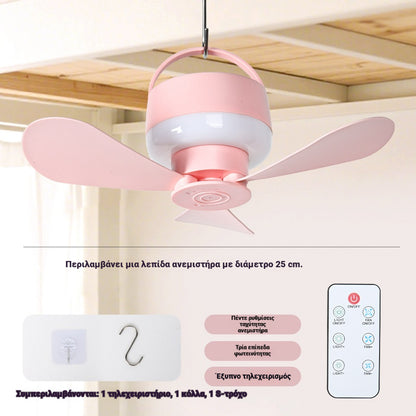 ⏰ Ajutine pakkumine: laetav laeventilaator LED-valgusega! 🌬️✨a