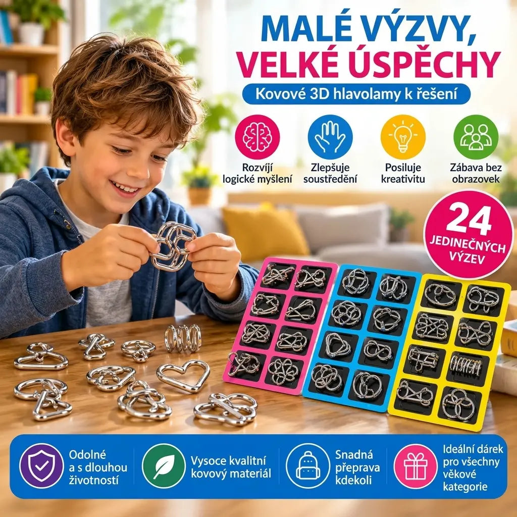 💥✨【3-dílná sada】 Dětské hračky, inteligentní odemykací mechanismus